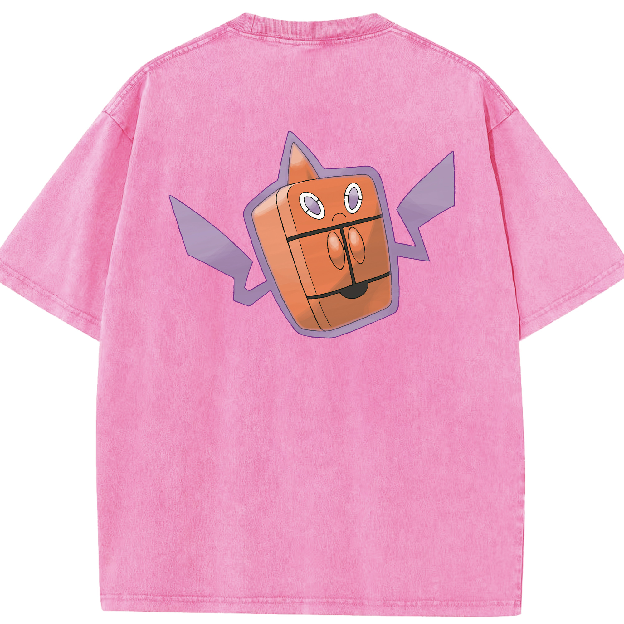 （画像用） ポケットモンスター Pokémon 綿100% ヴィンテージ風 半袖Tシャツ（背面プリント）